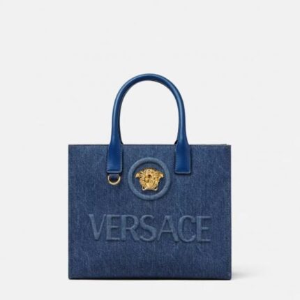 Versace La Medusa Denim Small Tote Bag 5339